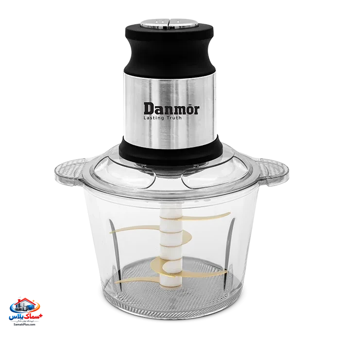 خردکن استیل و شیشه‌ای 3 لیتری دانمور مدل 1004 | موتور قدرتمند، تیغه 4 پره استیل و کاسه پیرکس مقاوم