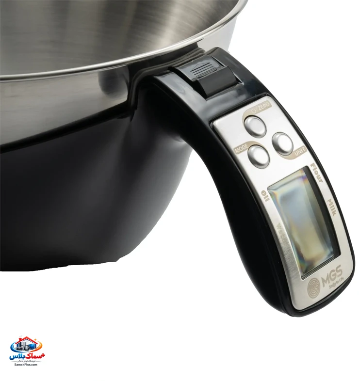 ترازو آشپزخانه دیجیتال پارچ‌دار MGS مدل KS-3013 | ظرفیت 5 کیلوگرم با پارچ مدرج و نمایشگر دیجیتال