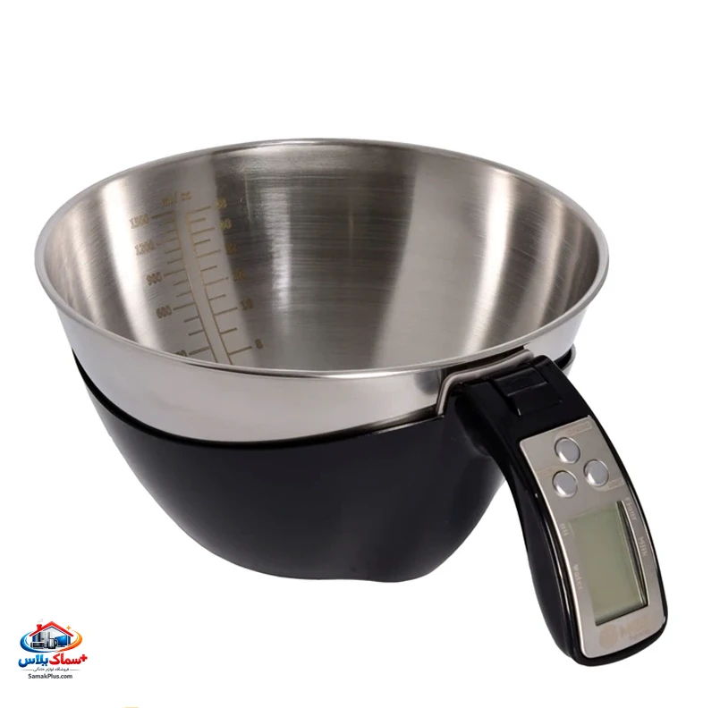 ترازو آشپزخانه دیجیتال پارچ‌دار MGS مدل KS-3013 | ظرفیت 5 کیلوگرم با پارچ مدرج و نمایشگر دیجیتال