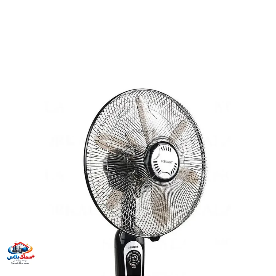 پنکه سه کاره ریموت‌دار سانی مدل DWS-3600 | پنکه ایستاده، رومیزی و دیواری 50 وات با 12 پره و کنترل از راه دور