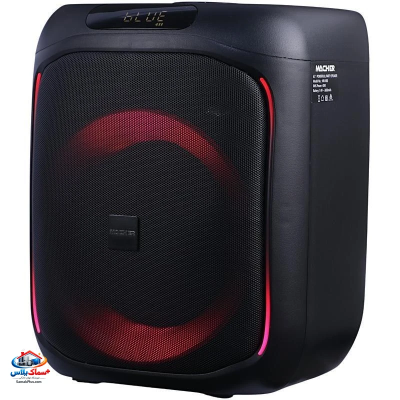 اسپیکر بلوتوثی مچر مدل MR680 | اسپیکر قابل حمل با صدای قدرتمند، بلوتوث، USB، AUX و باتری شارژی