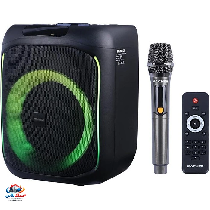 اسپیکر بلوتوثی مچر مدل MR680 | اسپیکر قابل حمل با صدای قدرتمند، بلوتوث، USB، AUX و باتری شارژی