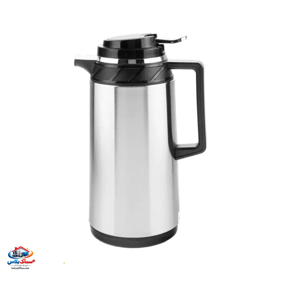 فلاسک ام جی اس مدل FS10111 ظرفیت 1.3 لیتر | فلاسک شیشه‌ای با عایق حرارتی شیشه سفید، مناسب سفر، کمپینگ و استفاده روزانه