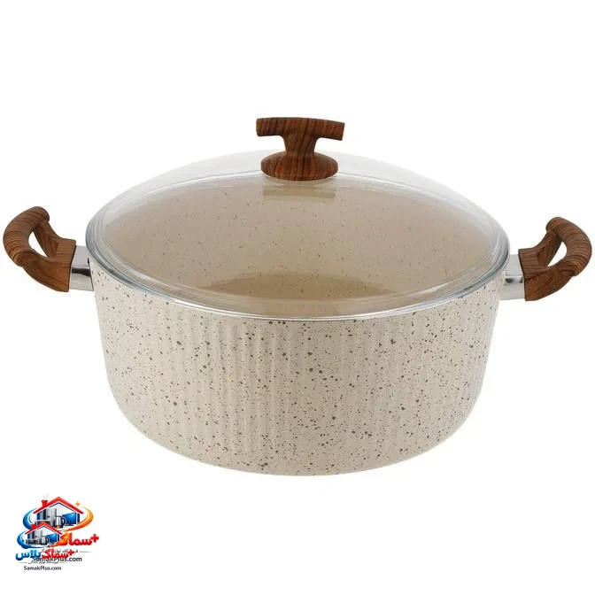 سرویس قابلمه 11 پارچه اویز (Eviz PMT) مدل السا Elsa گرانیتی چدن و آلومینیوم رنگ کرم